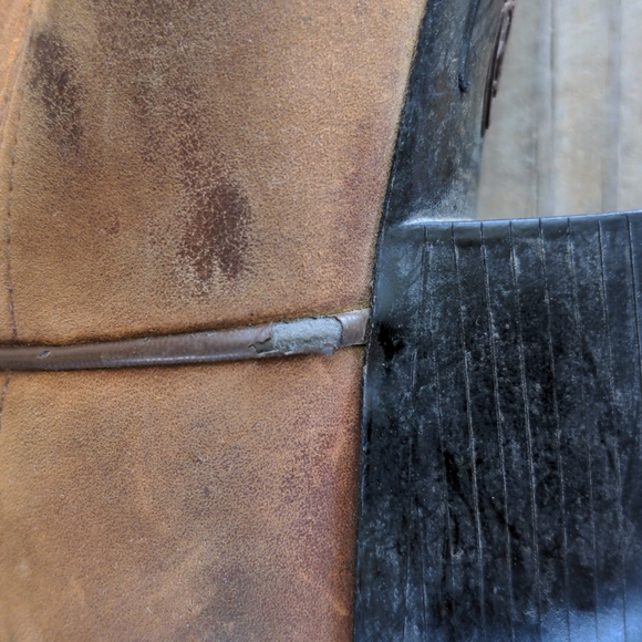 Ariat Women's Heritage Distressed Brown Western Boots Size 7B - Picture 9 of 16